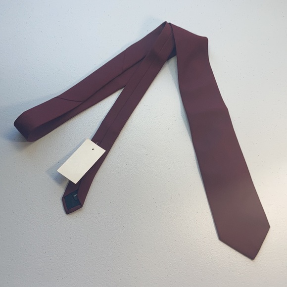 NWT Vintage 90s darker red tie - Picture 5 of 11